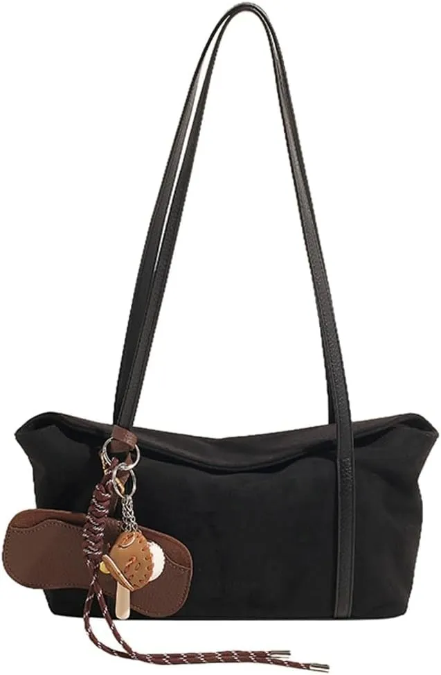 Slouchy Suede Bucket Hobo Bags Crescent Satchels Underarm Shoulder Bag Trendy Crossbody Purse Top-handle Tote Handbag 2024