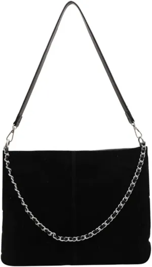 Slouchy Suede Hobo Bags Women Crescent Satchels Shoulder Bag Top-handle Crossbody Purse Trendy Travel College Tote Handbag