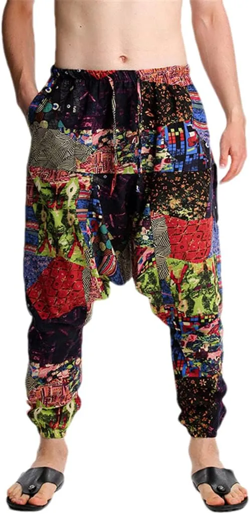 Spring and Autumn Men's Printed Harem Pants Casual Jogging Fitness All-Match Pants