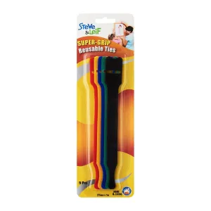 SuperGrip Colour Usable Cable Ties (5Pcs)