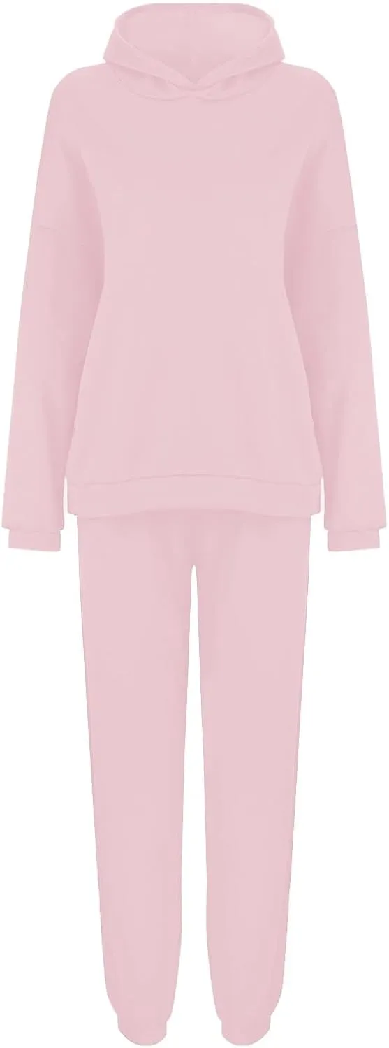 Sweatsuits For Women Set 2 Piece Hoodie Fall Long Sleeve Pullover And Long Pants Lounge Sets Oversize Y2K Tracksuit