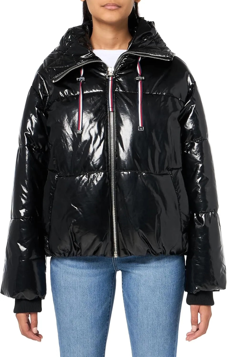 Tommy Hilfiger Women's Zip Up Hooded Puffer Jacket