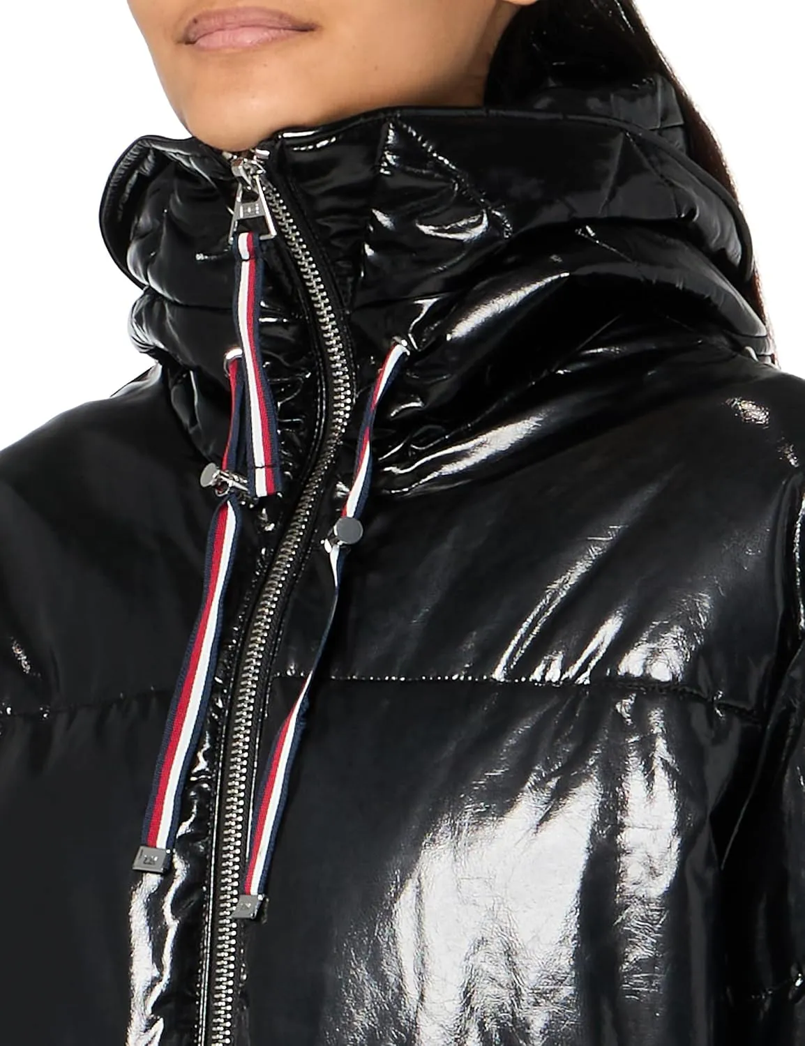 Tommy Hilfiger Women's Zip Up Hooded Puffer Jacket
