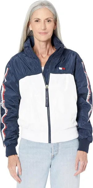 Tommy Hilfiger Women's Zipup Colorblocked Windbreaker Jacket