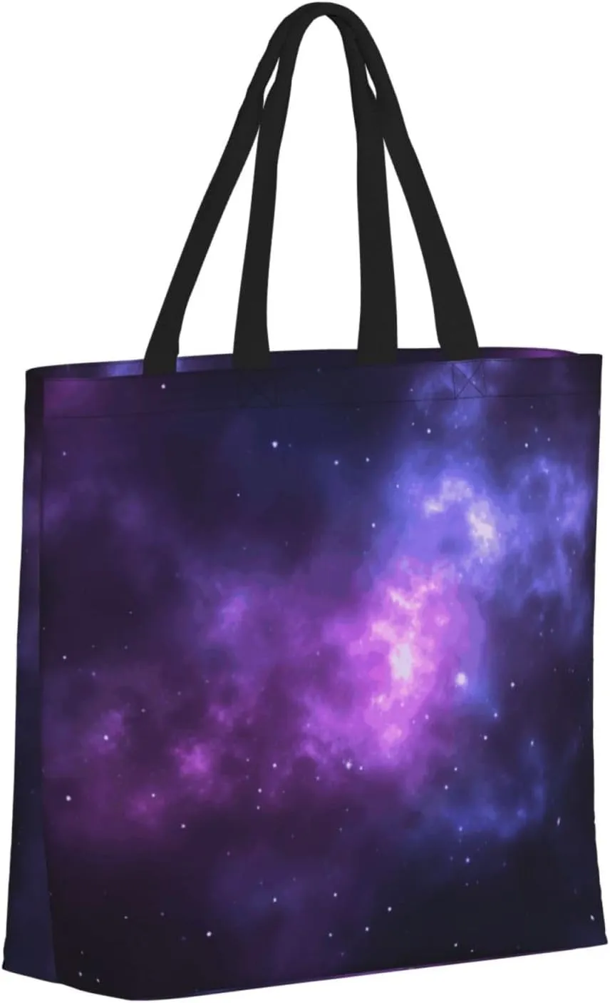 Tote Bag for Women Reusable Grocery Bags Milk Duck Yellow Tote Bag with Inner Pocket Travel Tote for Shopping
