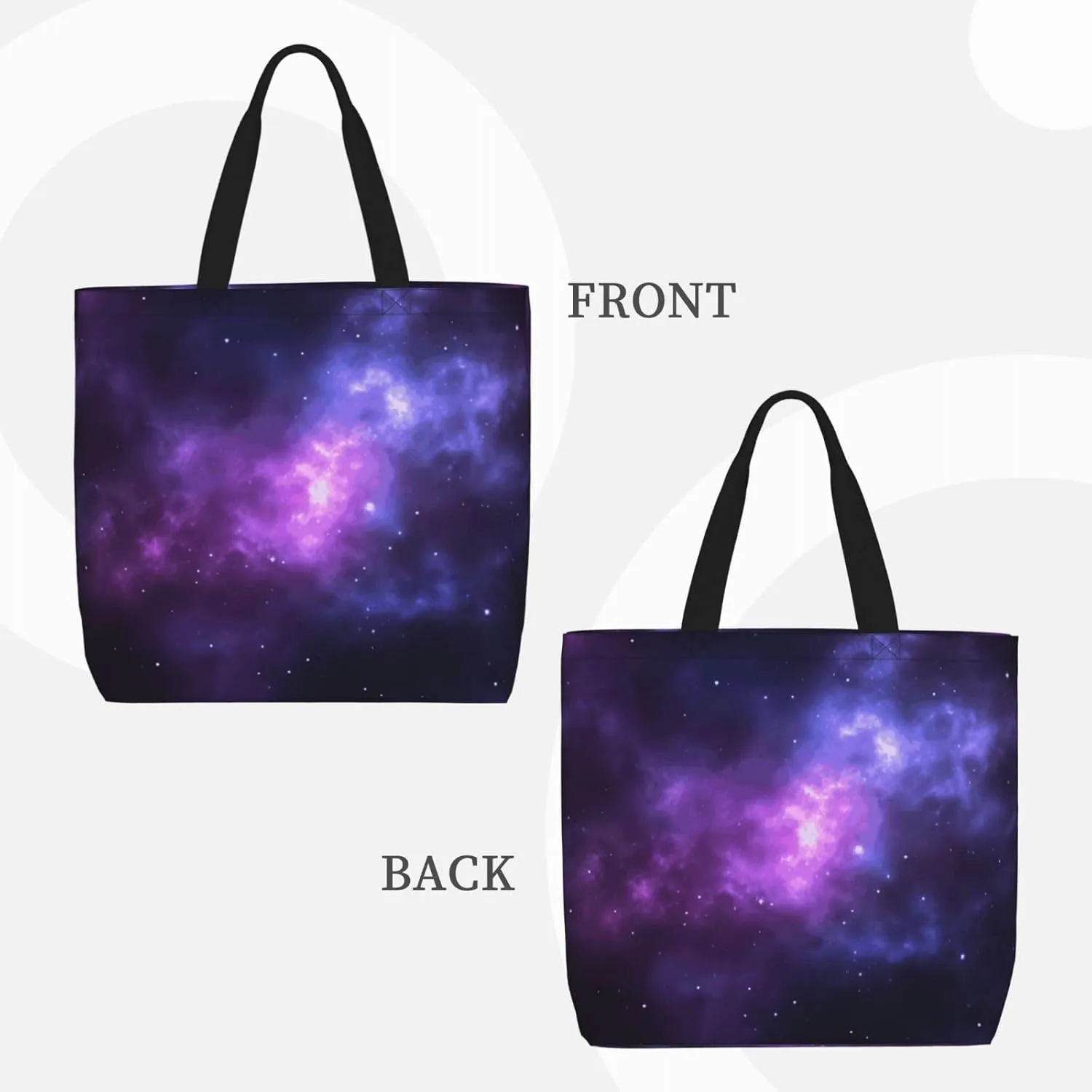 Tote Bag for Women Reusable Grocery Bags Milk Duck Yellow Tote Bag with Inner Pocket Travel Tote for Shopping