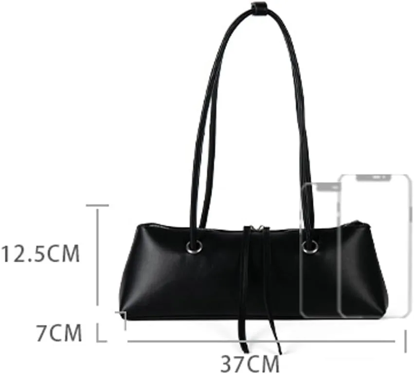 Trendy Vegan Leather Shoulder Tote Bag for Women Y2k Large Shopping Handbags Ladies Top Handle Satchels 2025