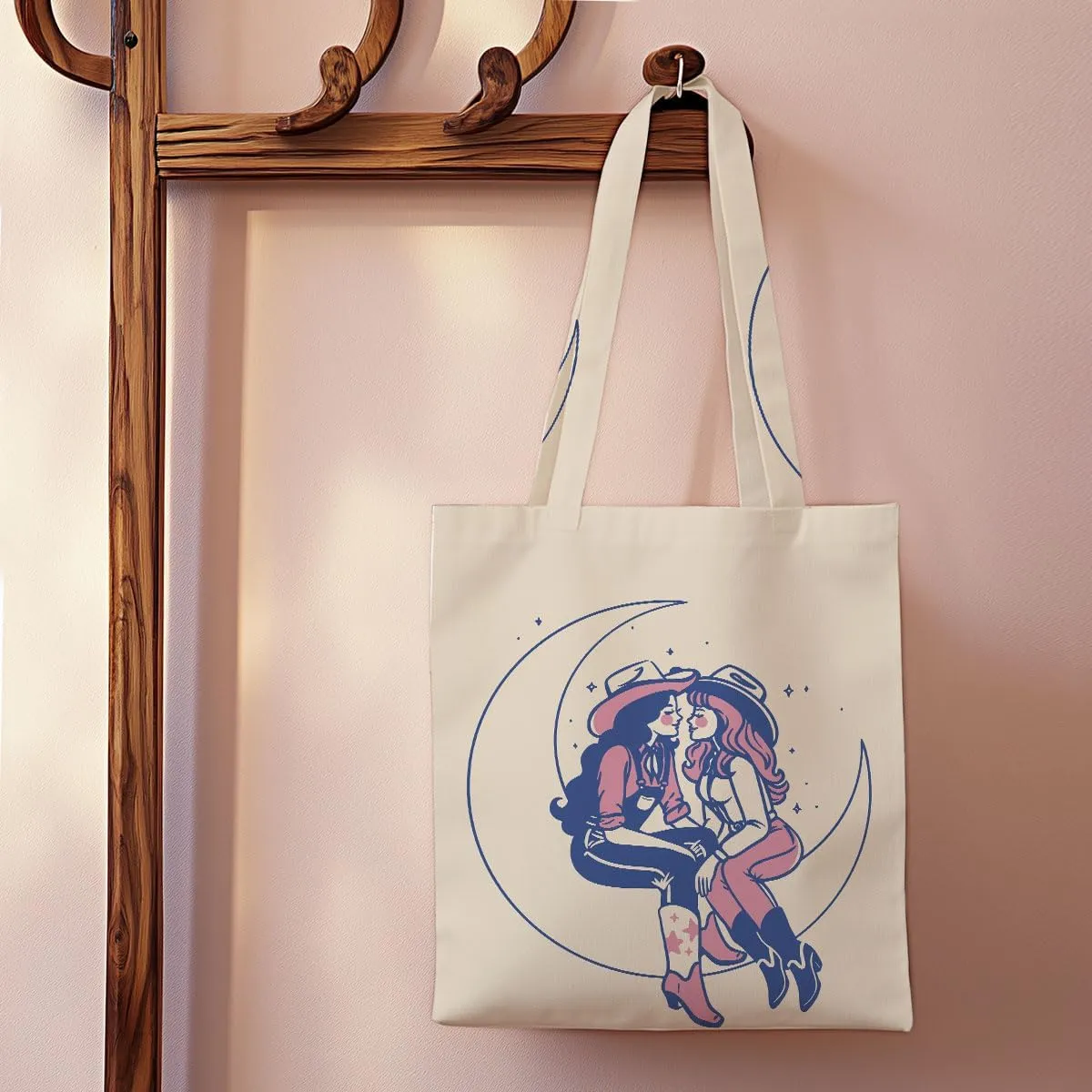 Vintage Western Tote Bag Country Stuff Western Stuff Reusable Grocery Bags Beach Bag, Western Gifts for Women