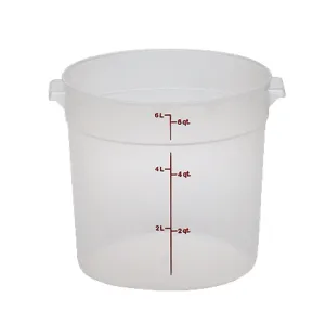 Winco PPRC-8W 8 Qt. White Food Storage Container