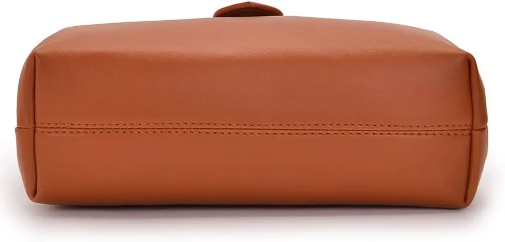 Women Retro Handbag Leather Handbag Fashion Crossbody Bags Premium Purse Barrel Bags Handle Work Totes