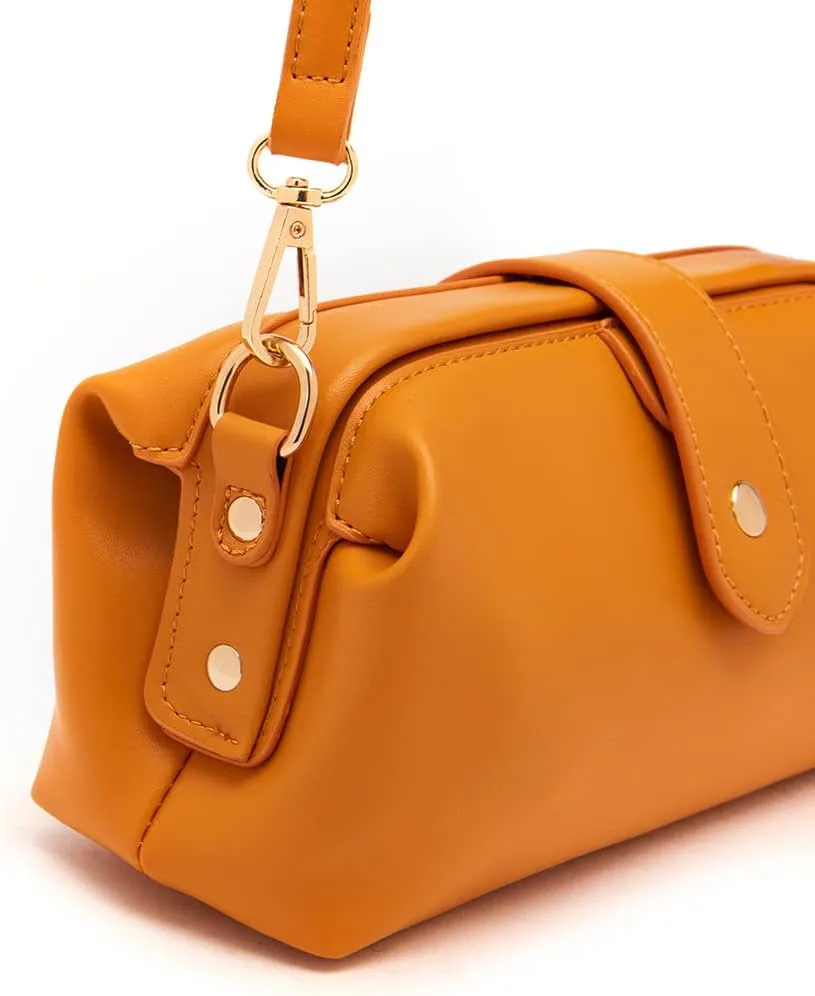 Women Retro Handbag Leather Handbag Fashion Crossbody Bags Premium Purse Barrel Bags Handle Work Totes