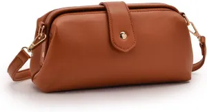 Women Retro Handbag Leather Handbag Fashion Crossbody Bags Premium Purse Barrel Bags Handle Work Totes