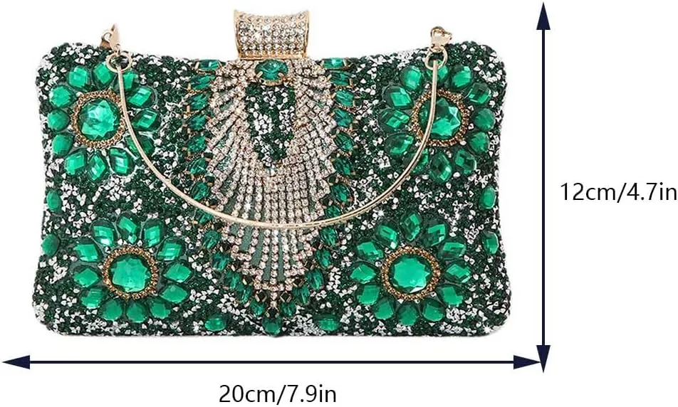 Women Shoulder Bag Rhinestones Shinny Crossbody Bag Glitter Evening Bags for Parties Wedding Clubs