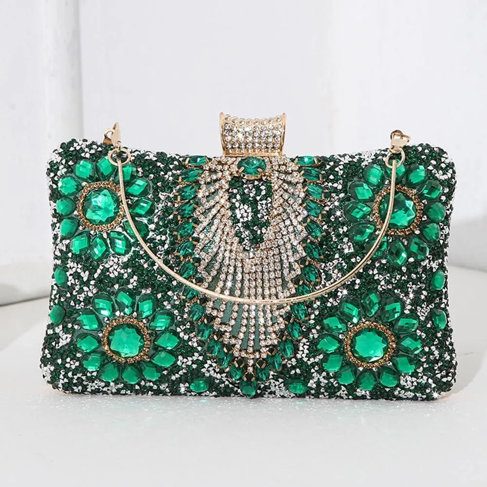 Women Shoulder Bag Rhinestones Shinny Crossbody Bag Glitter Evening Bags for Parties Wedding Clubs