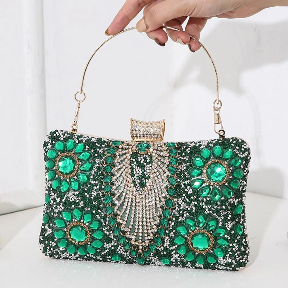Women Shoulder Bag Rhinestones Shinny Crossbody Bag Glitter Evening Bags for Parties Wedding Clubs