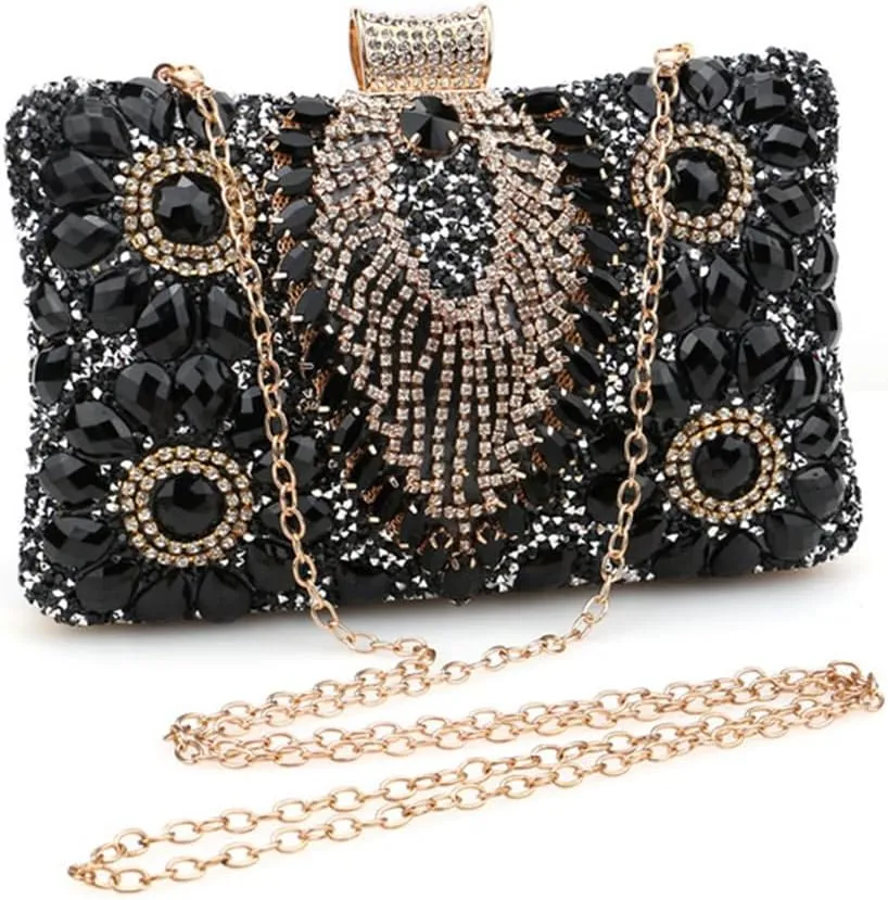 Women Shoulder Bag Rhinestones Shinny Crossbody Bag Glitter Evening Bags for Parties Wedding Clubs