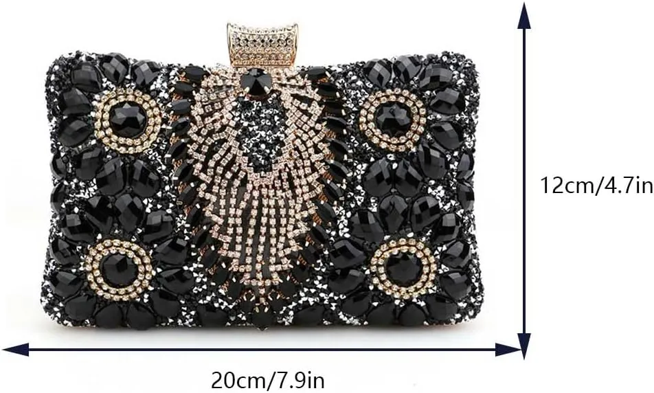 Women Shoulder Bag Rhinestones Shinny Crossbody Bag Glitter Evening Bags for Parties Wedding Clubs