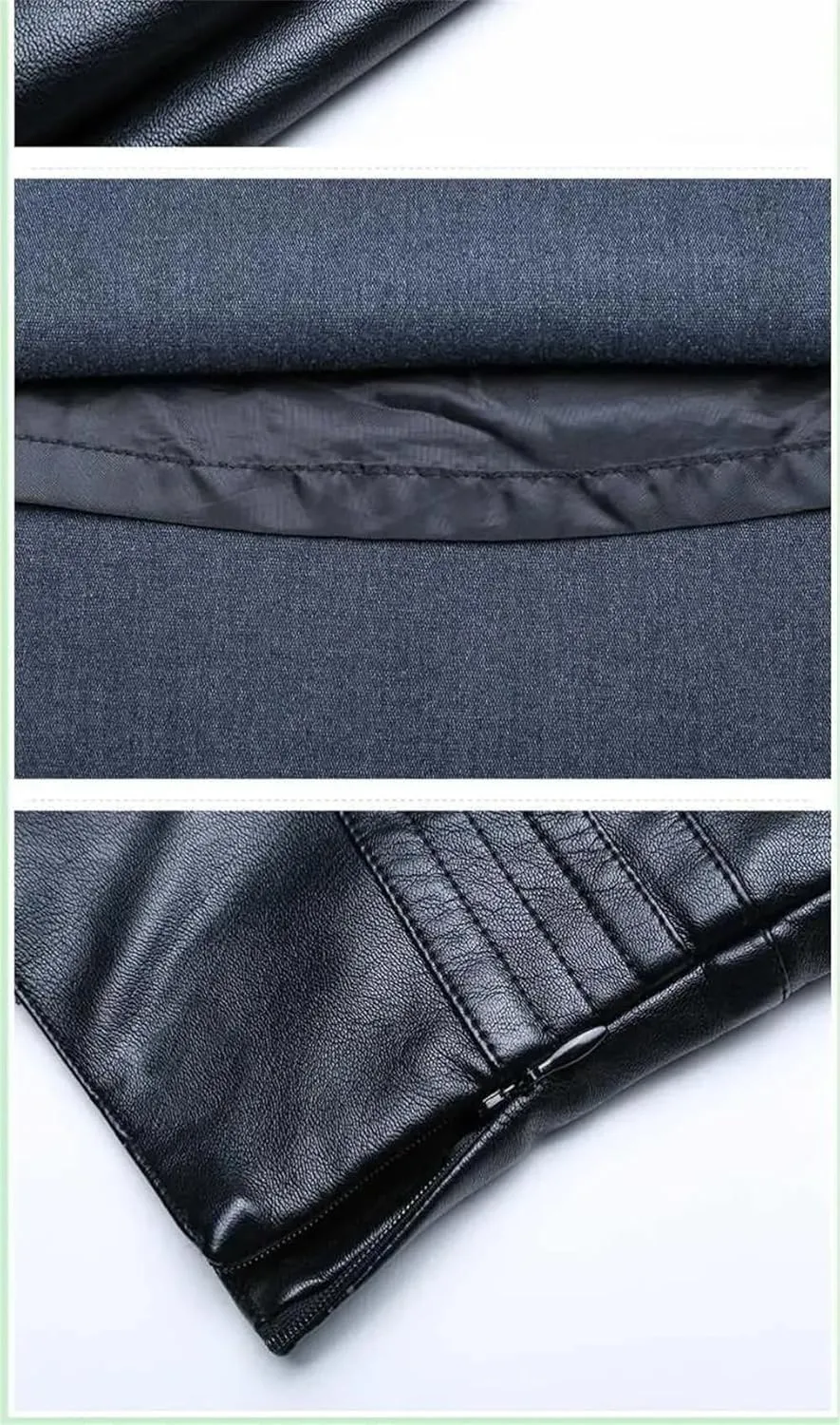 Women's A- Line PU Leather Skirt Knee-Length High-Waist Pleated Skirt Solid Woman Skirts Large-Size