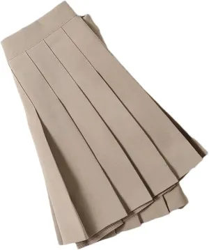Women's High Waist A-Line Mini Pleated Skirt with Shorts for Spring and Summer Girls' Clothes