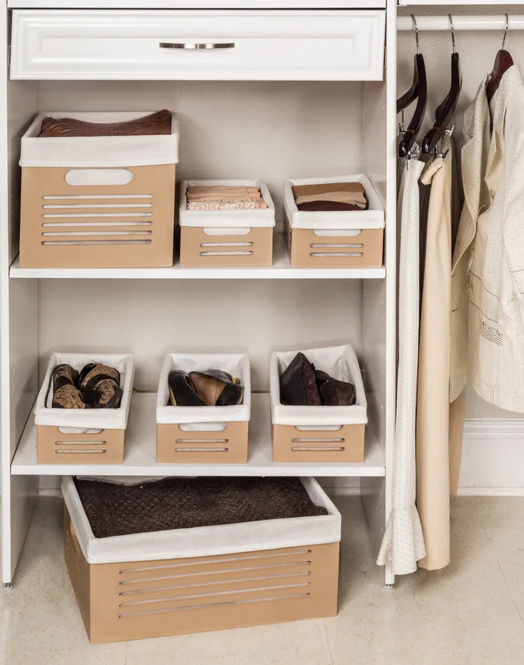 Wooden Tan Storage Bins - Small  (Wholesale)