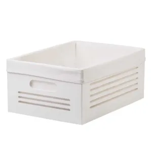 Wooden White Storage Bins - Large  (Wholesale)