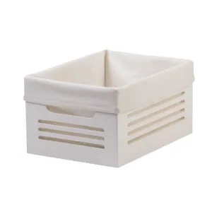 Wooden White Storage Bins - Small  (Wholesale)