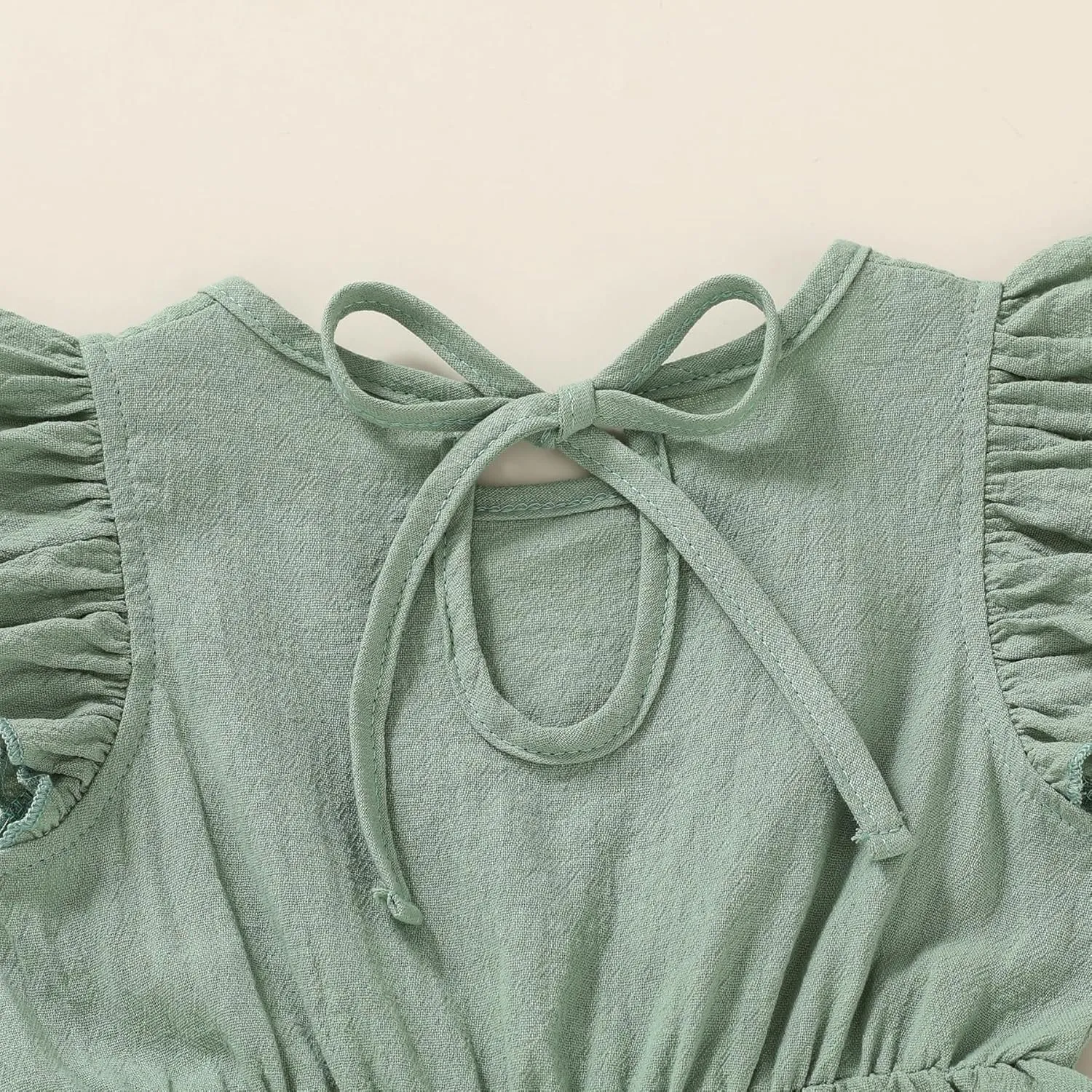 YOUNGER TREE Toddler Dress Baby Girl Summer Clothes Ruffle Sleeve Smock Beach Boho Dresses Sundress